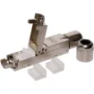 This Cat6A RJ45 Shielded Punchdown Joiner is a high-performance network coupler designed to extend or repair Ethernet connections while maintaining optimal signal integrity.