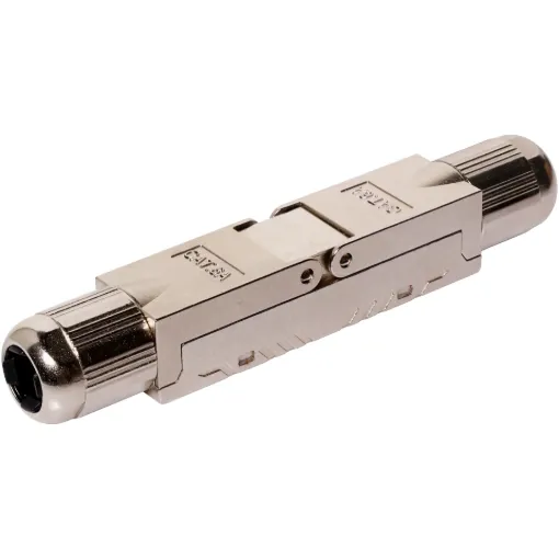 This Cat6A RJ45 Shielded Punchdown Joiner is a high-performance network coupler designed to extend or repair Ethernet connections while maintaining optimal signal integrity.