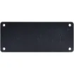 A blanking panel to fill unused spaces in the H5158 Merlaud zone decoder rack panel.