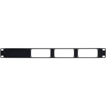 A blanking panel to fill unused spaces in the H5158 Merlaud zone decoder rack panel.