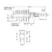 Picture of 4PDT Alt. PCB Mount Pushbutton Switch