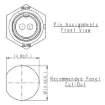 Picture of 2 Pin 5A Locking Male Chassis IP67 Waterproof Plug
