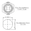 Picture of 4 Pin 5A Locking Male Chassis IP67 Waterproof Plug