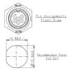 Picture of 6 Pin 5A Locking Male Chassis IP67 Waterproof Plug