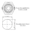 Picture of 7 Pin 5A Locking Male Chassis IP67 Waterproof Plug