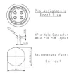 Picture of 4 Pin 5A Locking Male PCB IP67 Waterproof Plug