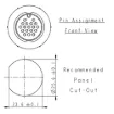 Picture of 18 Pin 5A Locking Male Chassis IP67 Waterproof Plug