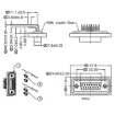 Picture of DA15 Female PCB 90 Deg. IP67 Rated