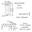 Picture of DA15 Female PCB 90 Deg. IP67 Rated