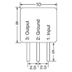Picture of 4Mhz 3 Pin Ceramic Resonator
