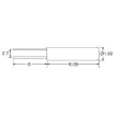 Picture of 32.768khz Tuning Fork Clock Crystal