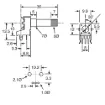 Picture of 100k Log 18T Spline 9mm Single Horizontal PCB Pot