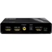 With the help of this audio extractor you can extract audio signals from any HDMI compliant source to digital optical or analog stereo audio outputs. It features both input and output of HDMI supporting video resolution up to 8K @ 50/60Hz or 4K @ 120Hz.