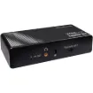 With the help of this audio extractor you can extract audio signals from any HDMI compliant source to digital optical or analog stereo audio outputs. It features both input and output of HDMI supporting video resolution up to 8K @ 50/60Hz or 4K @ 120Hz.