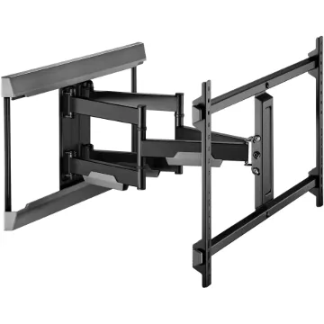 This cantilever wall bracket is designed to mount flat or curved screens up to 60kg where quick screen adjustment is required.