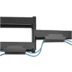 This cantilever wall bracket is designed to mount flat or curved screens up to 60kg where quick screen adjustment is required.