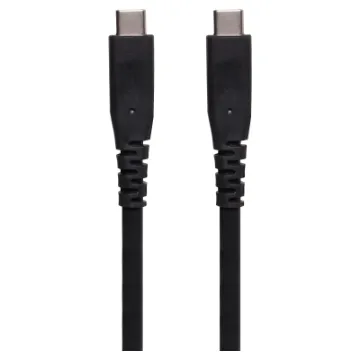 This USB C cable is designed for both data and video transmission.