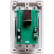 This XLR/RCA wallplate features a built-in Dante interface for easy audio input over Cat5e/6/7. Ideal for large venues, it connects mics or players directly to PA systems and fits Altronics dual cover plates.