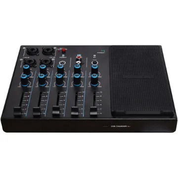 A perfect little mixer companion for your PC/laptop for home recording. Measuring only 124mm wide it takes up very little desk space whilst still offering features found on mixers twice the size - such as fader level control, three band EQ and effects.