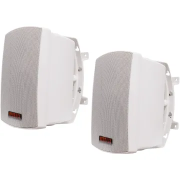 A great addition to any alfresco area these wall speakers offer high performance music reproduction for an affordable price! 3.5” 30W RMS drivers.  IP54 rated sealed enclosure.