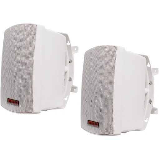 A great addition to any alfresco area these wall speakers offer high performance music reproduction for an affordable price! 3.5” 30W RMS drivers.  IP54 rated sealed enclosure.