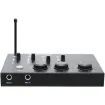 UHF dual-channel wireless mic system with DSP effects, multiple inputs, and 30 m range—ideal for karaoke, DJs, and home entertainment.