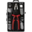 Your all-in-one DIY sidekick—five tools in one with quick-swap heads, perfect for cutting, crimping, stripping, and more, all in a portable case.