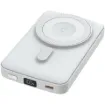 This wireless charging battery bank allows you to charge your phone wirelessly and more conveniently as you simply place your Qi - enabled smartphone on the powerbank.
