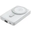 This wireless charging battery bank allows you to charge your phone wirelessly and more conveniently as you simply place your Qi - enabled smartphone on the powerbank. Also features wireless watch charging.