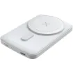 This wireless charging battery bank allows you to charge your phone wirelessly and more conveniently as you simply place your Qi - enabled smartphone on the powerbank.