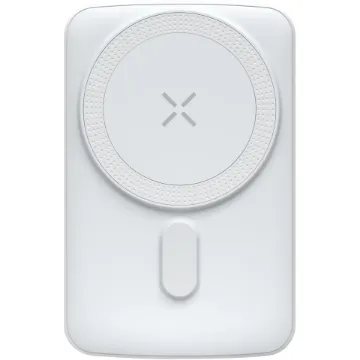 This wireless charging battery bank allows you to charge your phone wirelessly and more conveniently as you simply place your Qi - enabled smartphone on the powerbank.