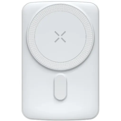 This wireless charging battery bank allows you to charge your phone wirelessly and more conveniently as you simply place your Qi - enabled smartphone on the powerbank.