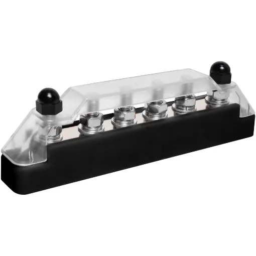 Keep your wiring neat, safe, and easy to manage with this 6 Way power bus bar. Perfect for simplifying connections and troubleshooting in marine or automotive setups. 250A.