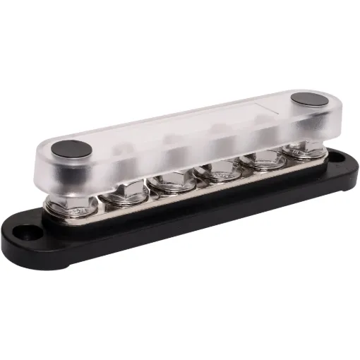 Keep your wiring neat, safe, and easy to manage with this 6 Way power bus bar. Perfect for simplifying connections and troubleshooting in marine or automotive setups. 150A.