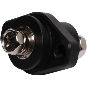 This M8 Black Pass Through Terminal Post is a heavy duty stainless steel post that is mounted on a moulded plastic base. 48V DC max.