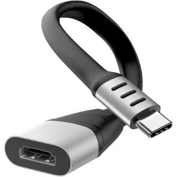 This HDMI output adaptor is the perfect accessory for any USB C equipped device to output video signals to an external monitor or display. This adaptor will display up to 4K resolutions at 60Hz. 16cm long.