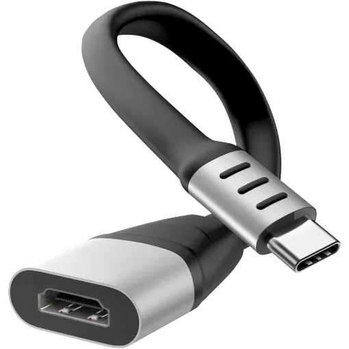 This HDMI output adaptor is the perfect accessory for any USB C equipped device to output video signals to an external monitor or display. This adaptor will display up to 4K resolutions at 60Hz. 16cm long.