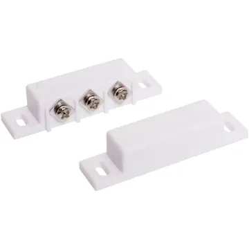 Surface mount with terminals. SPDT for N.O. and N.C. applications. Includes matching magnet. Approx. 55 x 12 x 11mm size
