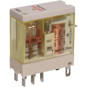 Control two circuits at once with this easy-install DPDT cradle relay.