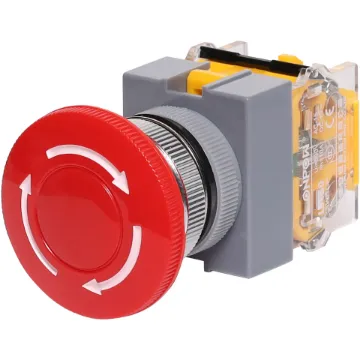 Ensure safety and control with this 1NO1NC Emergency Stop Switch—push to lock in emergencies, twist to reset when safe. A reliable solution for industrial and machinery applications.