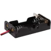 Dual AA Plastic battery holder with fly leads and on/off lever.