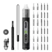 Tackle any repair with ease—this precision electric screwdriver set adapts to both large and small bits, includes four torque modes, and offers built-in lighting. Complete with a rechargeable 1500 mAh battery and long-lasting CR-V bits.
