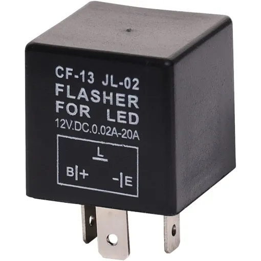 This unit is specially designed to work with low-current LED indicator lights, preventing the common “hyper flash” issue that happens with standard flasher relays.