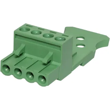 Screw Terminal Plug with strain relief. Rated 15A at 300V. Cable hole entry size up to 0.2~2.5mm² (26 ~14AWG).