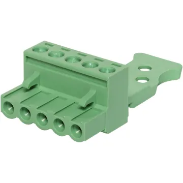 Screw Terminal Plug with strain relief. Rated 15A at 300V. Cable hole entry size up to 0.2~2.5mm² (26 ~14AWG).