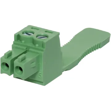 Screw Terminal Plug with strain relief. Rated 8A at 300V. Cable hole entry size up to 0.2~1.5mm² (24 ~16AWG).