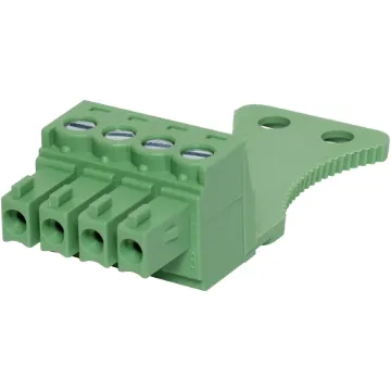 Screw Terminal Plug with strain relief. Rated 8A at 300V. Cable hole entry size up to 0.2~1.5mm² (24 ~16AWG).