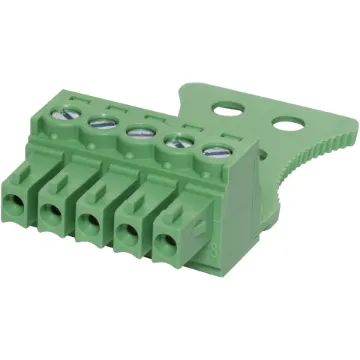 Screw Terminal Plug with strain relief. Rated 8A at 300V. Cable hole entry size up to 0.2~1.5mm² (24 ~16AWG).