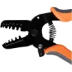This open barrel terminal crimper is designed for use with 0.08mm² open barrel terminals and connectors. It features multiple jaw crimp sizes including 0.7, 1.0, 1.3, 1.6, 1.9 and 2.2mm.