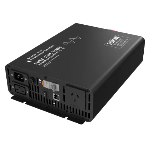 This Powerhouse BlackMax inverter delivers a pure sine wave AC output, ideal for powering demanding loads such as appliances with switchmode power supplies (including computers, displays, and game consoles) and voltage-sensitive devices like medical equipment.